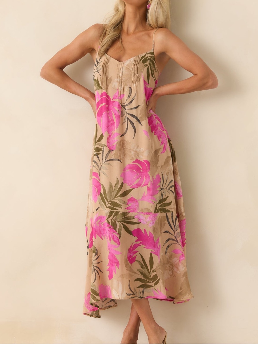 Z Supply Multi Print Benson Tropical Maxi Dress - Picture 1 of 6